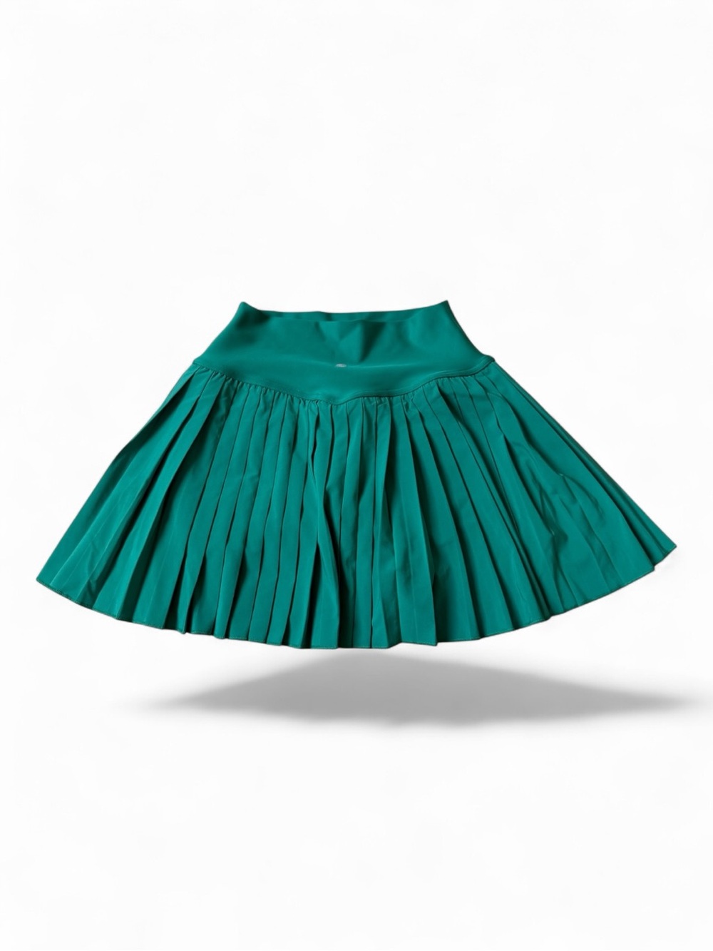 CRZ YOGA Pleated Emerald Green Skort